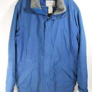 LL Bean Men's Blue Coat Ski Jacket Parka